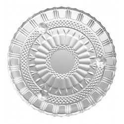 Prato 18x3,5cm Avulso Brandon Com Base de Cristal